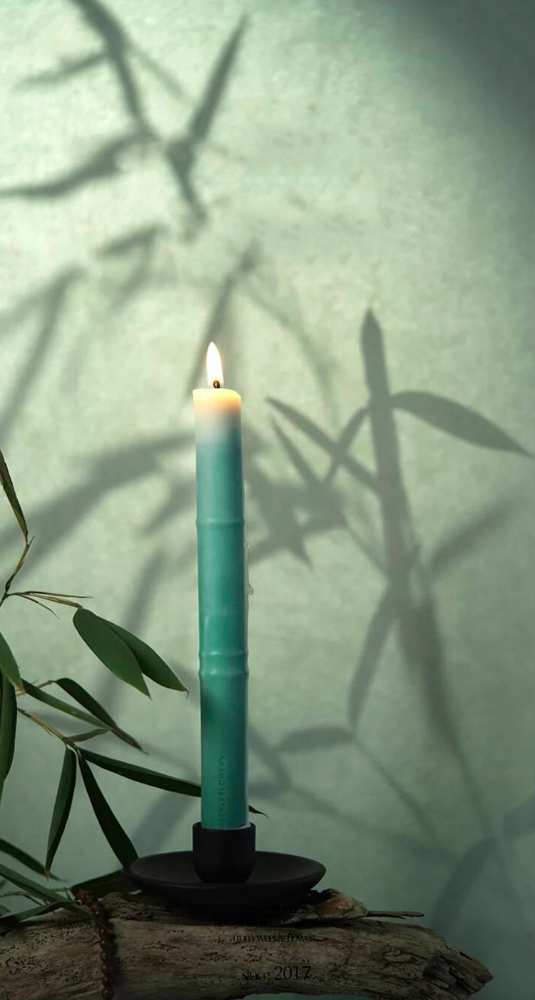 Bamboo candle